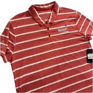 NWT Nike XL‎ Dri-FIT Victory Stripe BARBASOL Championship KEENE TRACE Golf Polo